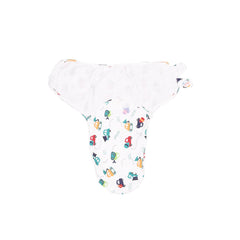 Baby Reusable Cotton Pocket Diaper and Pack of 2 Adjustable Swaddle Wraps Combo