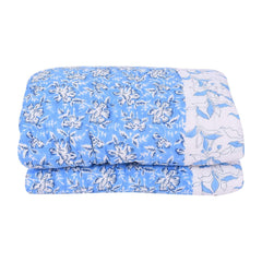 Mom's Home Organic Cotton Double Bed- Soft and Light Weight Comfortor/Quilt - 90"*108''