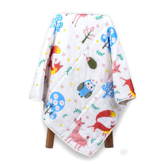 BABY QUILT BLANKET CUM BEDSPREAD- 0-3 YEARS - 110*120 CM - JUNGLE SAFARI