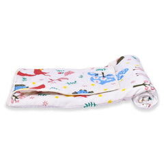 BABY QUILT BLANKET CUM BEDSPREAD- 0-3 YEARS - 110*120 CM - JUNGLE SAFARI