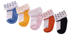 Footprints Super soft Organic cotton socks- Pack of 3 Pairs - (12-24 Months) - Girls Folded