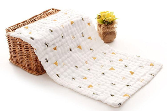 6 Layer Muslin Burp Towel / Burp Clothes For Baby | Pack of 1 | 30x50 CM | Mix Design