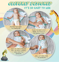 Baby Swaddle Adjustable Infant wrap- 0-3 Months -Pack of 2 - Any mix designs