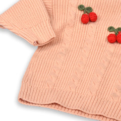 Organic Cotton Unisex Baby Winter Sweaters Strawberry Peach Pack of 1
