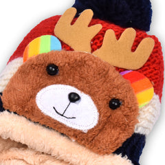 Baby Unisex Woolen Caps, Multicolored (Pack Of 2 )