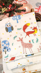 BABY QUILT BLANKET CUM BEDSPREAD- 0-3 YEARS - 110*120 CM - JUNGLE SAFARI