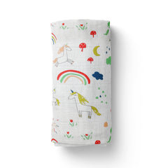 Baby Muslin Swaddle -100x100 cm - Unicorn
