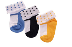 Footprints Super soft Organic cotton socks- Pack of 3 Pairs - (12-24 Months) - Girls Folded