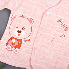 Baby Boys & Baby Girls Casual Shirt Pyjama Set - Pink