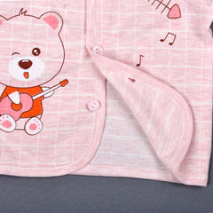 Baby Boys & Baby Girls Casual Shirt Pyjama Set - Pink