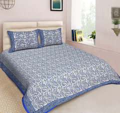 Double Bedsheet with 2 Pillow Covers - Floral Rose Design
