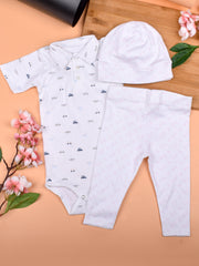 Baby Organic Supersoft cotton Muslin 3 pieces Gift Set