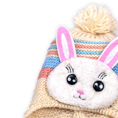 Baby Unisex Woolen Caps, Multicolored (Pack Of 2)
