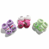 Baby Unisex Booties/Socks - 0-6 Months- Pack of 3