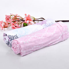 Baby Organic cotton Muslin Swaddle -0-18 Months - 112X112 cm- Pack of 2- Pink &amp; Flower Print