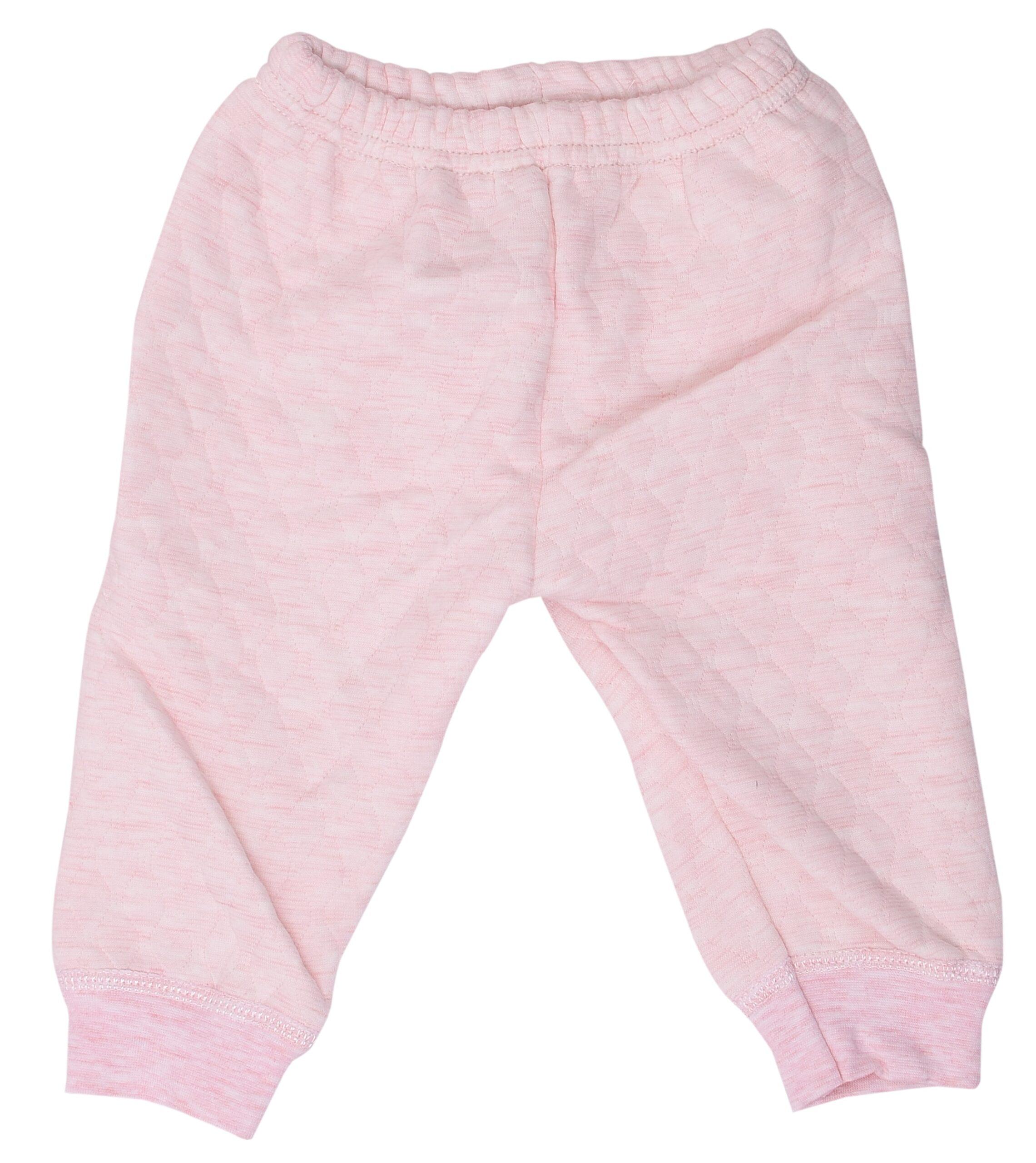 Baby's Warm Unisex Cotton Pant and Shirt Set - Pink