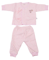 Baby's Warm Unisex Cotton Pant and Shirt Set - Pink
