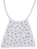 New Born Baby Cotton Bibs - Pack of 2 (0-9 Months)