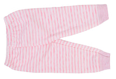 Baby's Warm Unisex Cotton Suit Set - 1Pajama and 1Hooded Shirt- Pink Strip