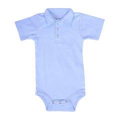 Baby's Organic Cotton T-Shirt Bodysuit with Dot, Car, Blue (Multicolour, 3-6 Months) - Pack of 3