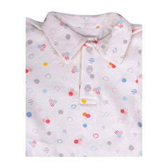Baby's Organic Cotton T-Shirt Bodysuit with Dot, Car, Blue (Multicolour, 3-6 Months) - Pack of 3
