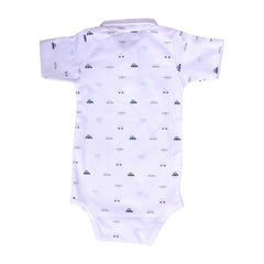 Baby's Organic Cotton T-Shirt Bodysuit with Dot, Car, Blue (Multicolour, 3-6 Months) - Pack of 3