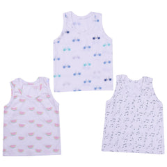 Baby Soft Organic Cotton Sleeveless Vest T-shirt - Pack of 3
