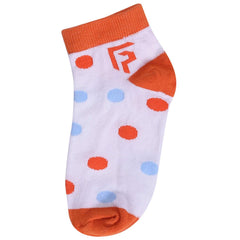 FOOTPRINTS Organic cotton Kids Socks -5-8 years - Pack of 3 Pairs - Polka Dots