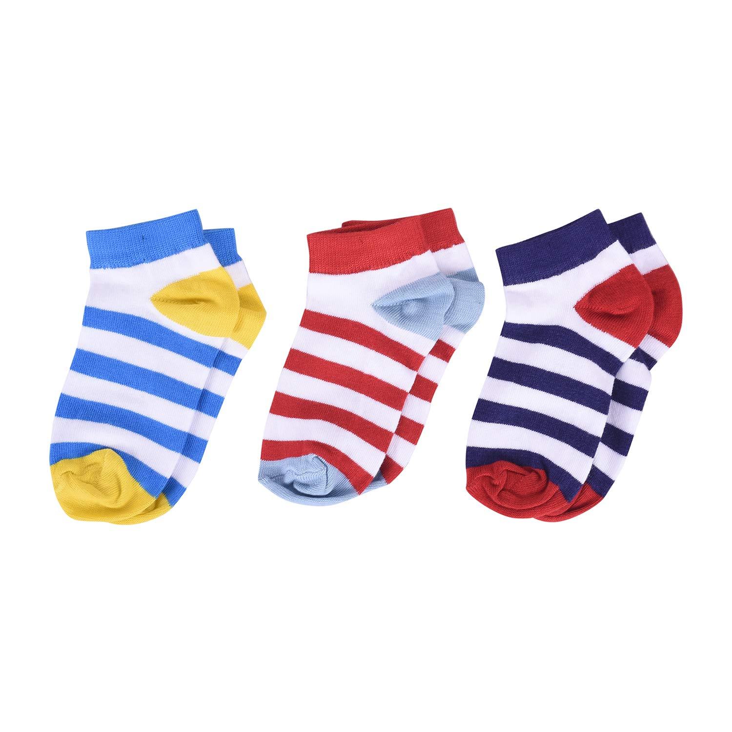 FOOTPRINTS Organic cotton Baby Socks-12-30 Months - Pack of 6 Pairs -New Stripes and Star