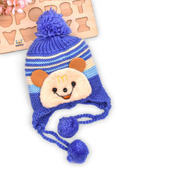 Baby Unisex Woolen Caps, Multicolored (Pack Of 2)