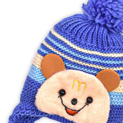 Baby Unisex Woolen Caps, Multicolored (Pack Of 2)