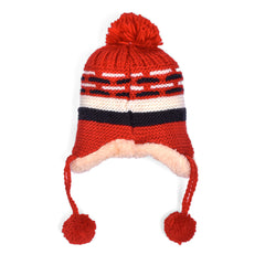 Baby Unisex Woolen Caps, Mix Design (Pack Of 3)