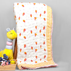 Baby Quilt - Colourful IceCream  Print- 0-5 Years - 100*150* 2 Cms