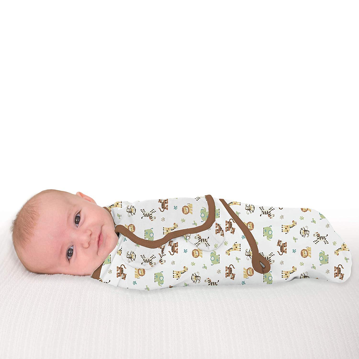 Baby Swaddle Adjustable Infant wrap- 0-3 Months - Jungle