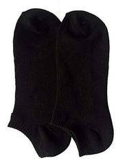 Footprints Organic Cotton Bamboo Low cut Casual Daily wear Socks - Unisex- Pack of 6 Pairs - Black