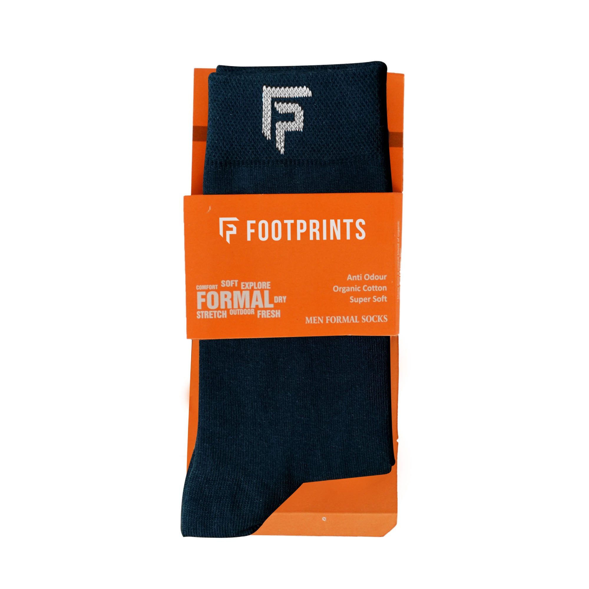 Footprints Men's Formal Organic Cotton & Bamboo Odour free Socks