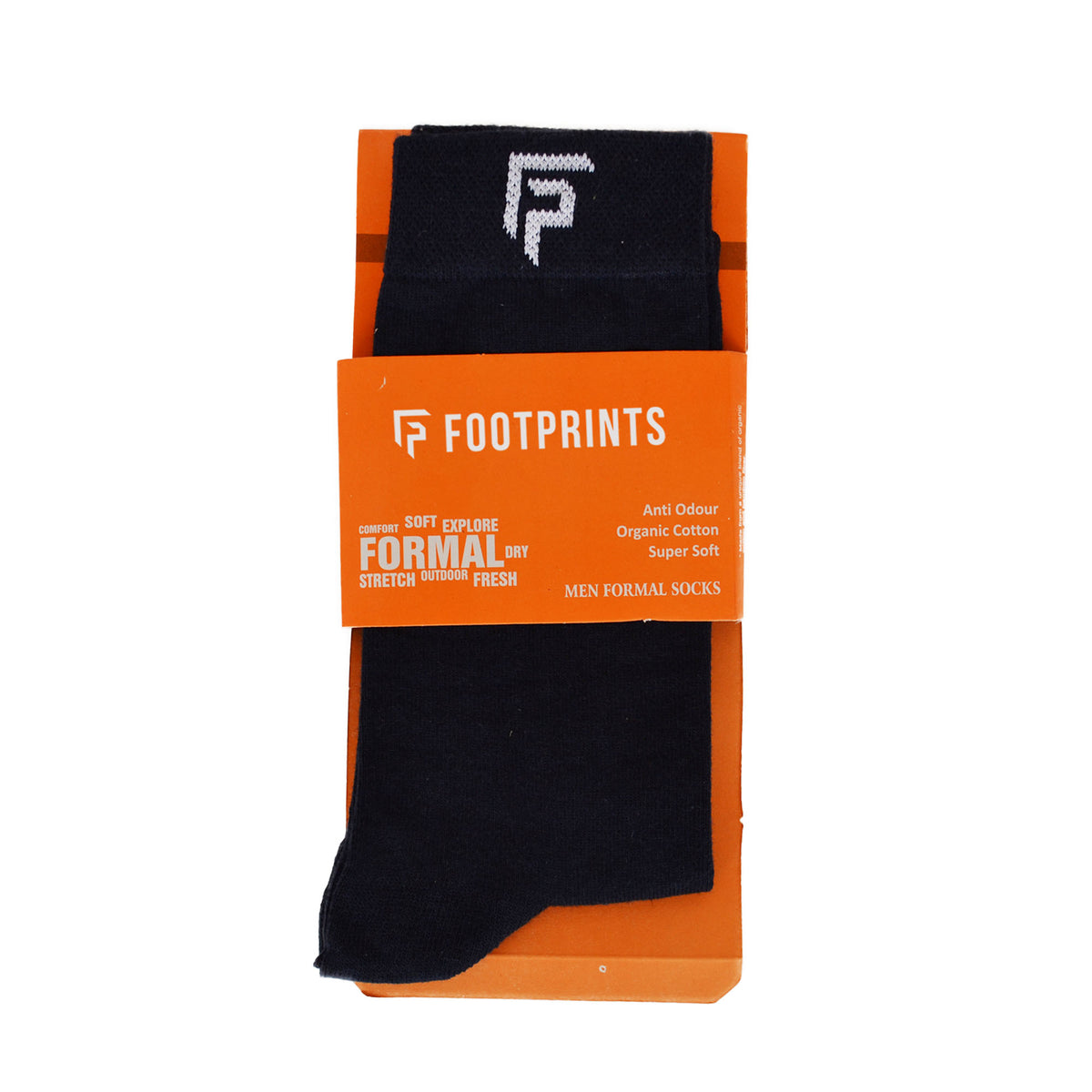 Footprints Men's Formal Organic Cotton & Bamboo Odour free Socks