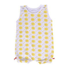 Baby Unisex Short leg Romper Bodysuit -Yellow Sun