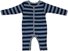 Baby Unisex Sleeping Suit – Grey Strip Pack of 1