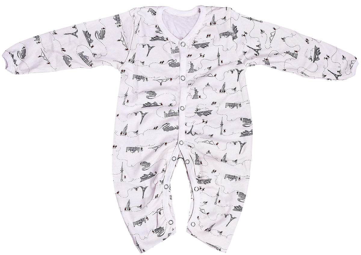 Baby Unisex Sleeping Suit – Monument Print Pack of 1