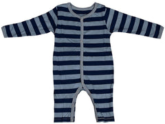 Baby Unisex Sleeping Suit – Grey Strip and Monument Print Pack of 2