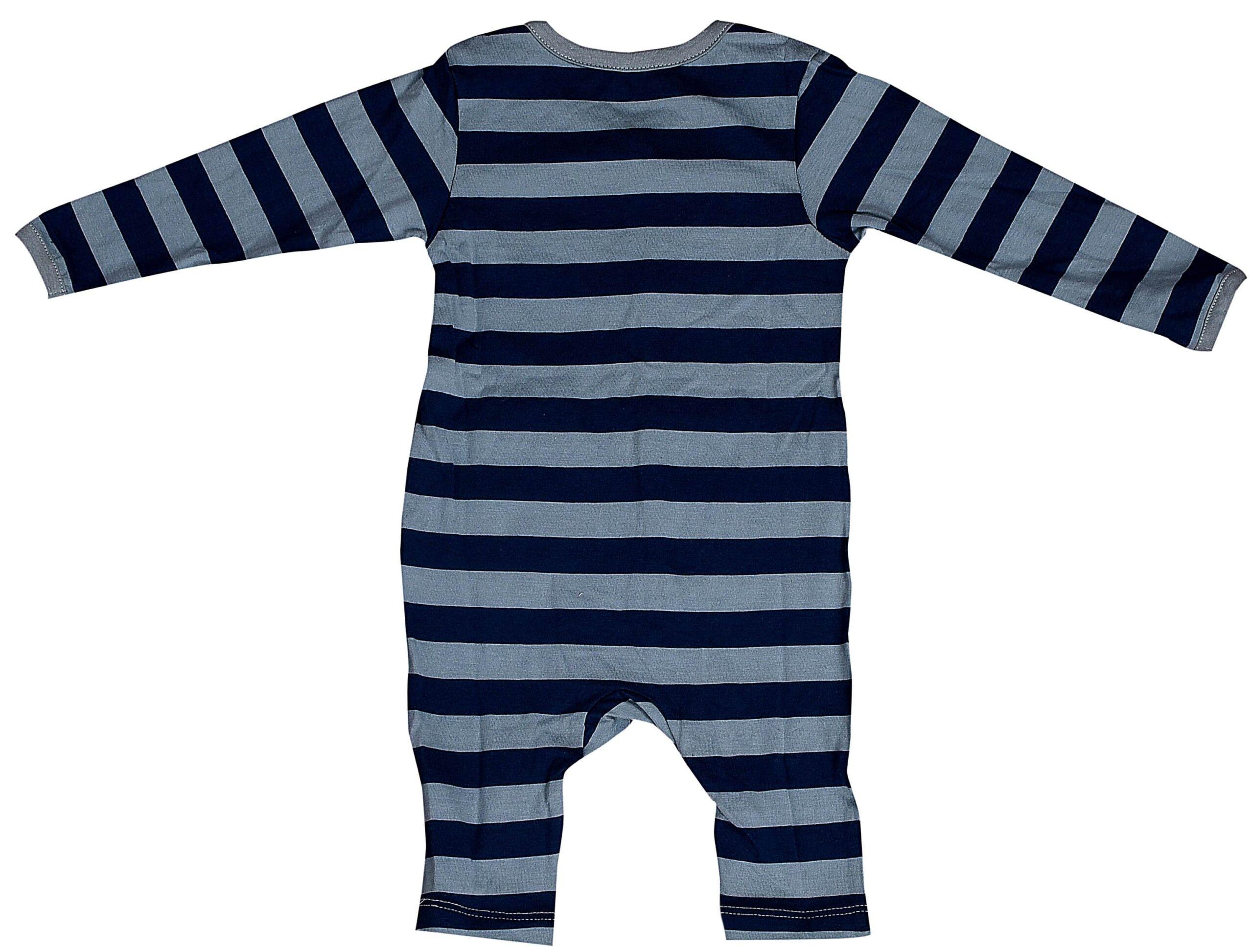 Baby Unisex Sleeping Suit – Grey Strip and Monument Print Pack of 2
