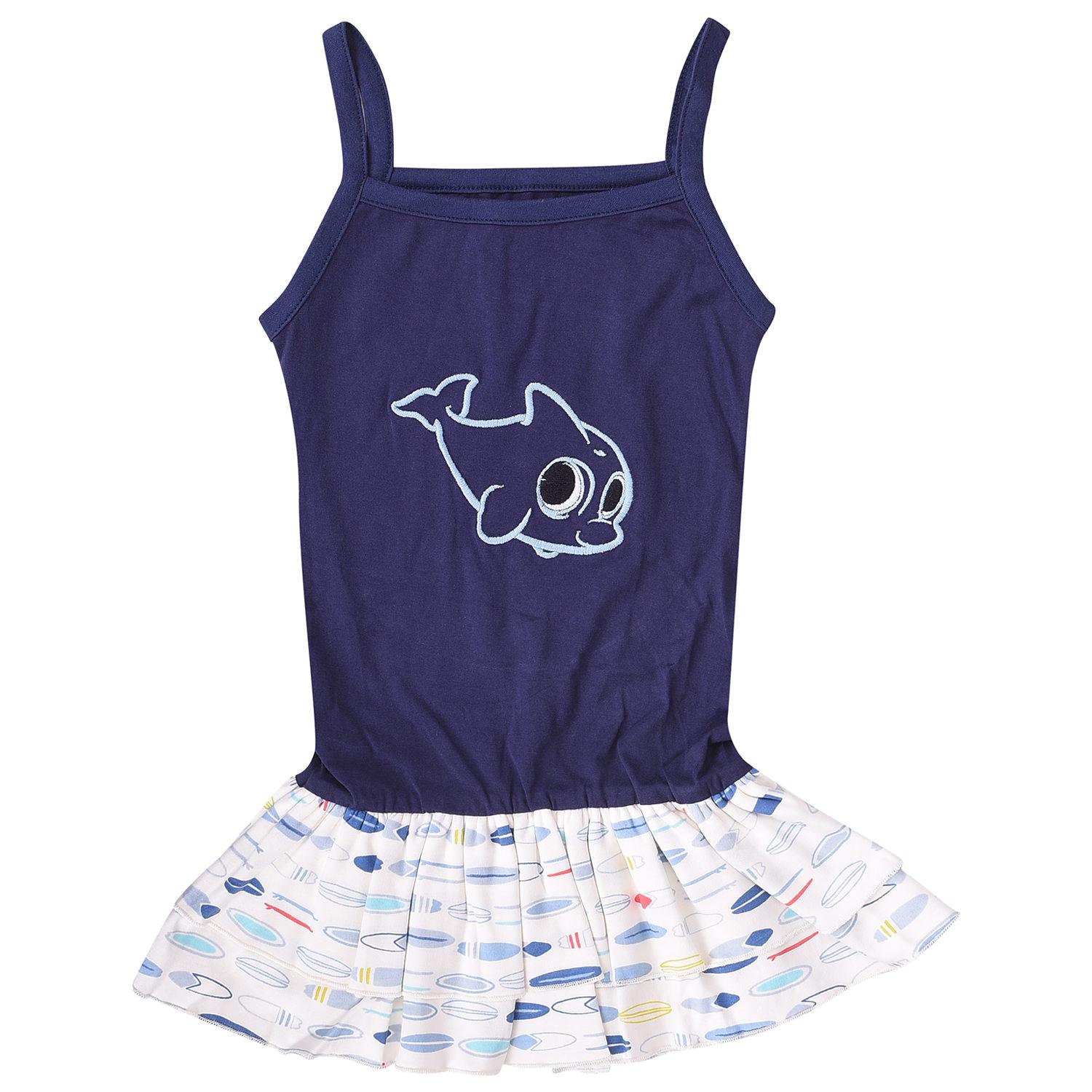 Baby Girls Sleeveless Frock dress - Dolphin