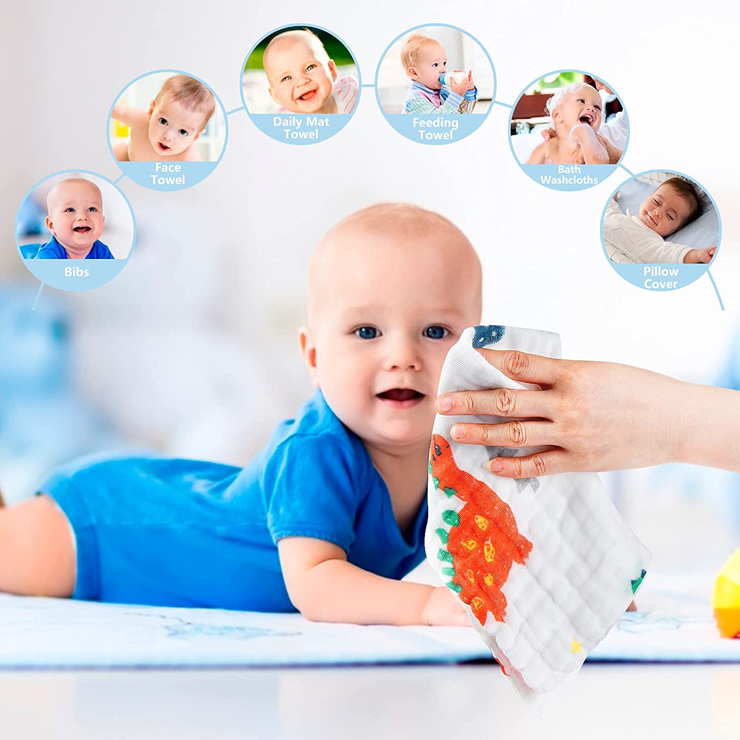 Newborn Baby Unisex Cotton essential Combo - Multicolor - 0-6 Months - 9 Items