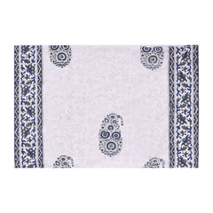Double Bedsheet with 2 Pillow Covers - Tulip Blue