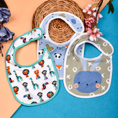 Organic Cotton Baby Blue Sleeping Sack Gift Set with Bibs & Napkins, 0-9 Months - 10 Items