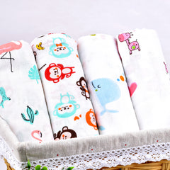Baby Muslin Swaddle -100x100 cm - Pack of 4 - Animal