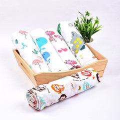 Mom's Home Organic Cotton Baby Muslin Cloth Swaddle - 0-18 Months (Pack of 5)
