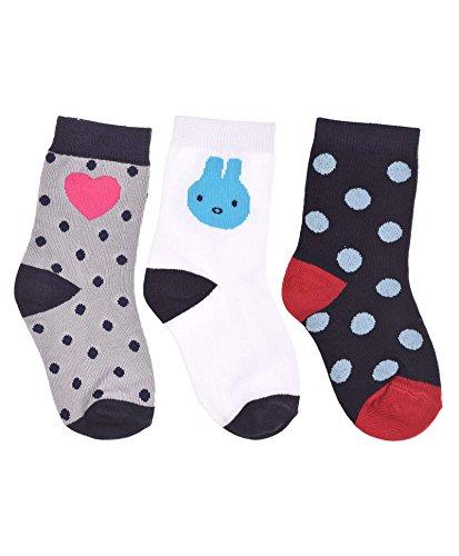 FOOTPRINTS Organic cotton Baby Socks-3-5 Years - Pack of 3 Pairs