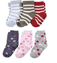 FOOTPRINTS Baby Boy's Organic Cotton Socks (12 -30 Months) - Pack of 6 Pairs